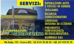 Inserzione di Autoriparazioni Greco Cateno sulla pagina sponsor di Ferrere Miele