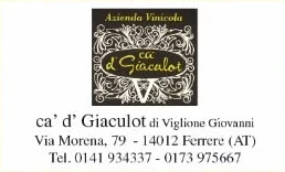 Inserzione di Azienda Vinicola ca' d' Giaculot sulla pagina sponsor di Ferrere Miele