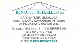 Inserzione di Benotto Pittarello S.r.l. sulla pagina sponsor di Ferrere Miele