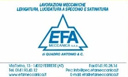 Inserzione di EFA Meccanica sulla pagina sponsor di Ferrere Miele