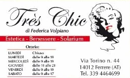 Inserzione di Très Chic sulla pagina sponsor di Ferrere Miele